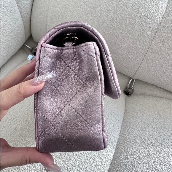 SOLD - CHANEL Iridescent Lambskin Mini Rectangular Flap Bag - Picture 6 of 7